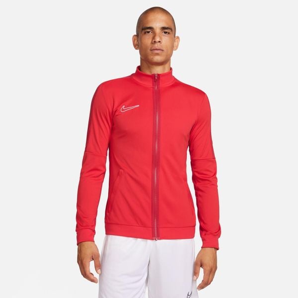 Bluza treningowa męska Nike Academy 23. Czerwone bluzy rozpinane męskie Nike, m, bez wzorów, sportowe, bez ramiączek, bez kaptura. Za 199.99 zł.