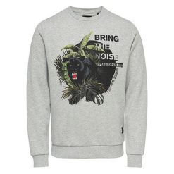 ONLY&SONS Męska sweter Pedley Crew Sweat LightGrey Melange (rozmiar S). Swetry męskie Only&Sons, bez wzorów, bez kołnierzyka, bez ramiączek. W wyprzedaży za 91.00 zł.