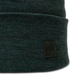 Czapka zimowa z wełny merino heavyweight. Zielone czapki męskie Buff, na zimę, bez wzorów, z wełny, sportowe. Za 159.99 zł.