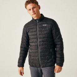 Kurtka ocieplana męska Hillpack II. Niebieskie kurtki męskie Regatta, m, bez wzorów, z puchu, sportowe, bez ramiączek, bez kaptura. W wyprzedaży za 149.99 zł.