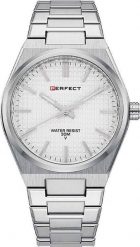 Zegarek Perfect Zegarek męski PERFECT M150-02 srebrny. Szare zegarki męskie Perfect, srebrne. Za 149.00 zł.