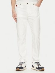 Aeronautica Militare Spodnie materiałowe 251PJ205CT3551 Biały Regular Fit. Białe spodnie na co dzień męskie Aeronautica Militare, bez wzorów, z bawełny. Za 499.99 zł.