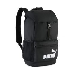 Plecak Phase z wypukłą klapą 20 l PUMA Black. Czarne plecaki męskie Puma, bez wzorów. Za 139.00 zł.