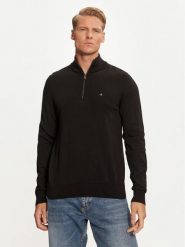 Calvin Klein Sweter K10K113748 Czarny Slim Fit. Czarne kardigany męskie Calvin Klein, m, bez wzorów, z bawełny, bez ramiączek. Za 299.99 zł.