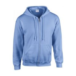 Bluza zapinana na zamek błyskawiczny Gildan Heavy Blend ®. Niebieskie bluzy rozpinane męskie GILDAN, m, bez wzorów, bez ramiączek, z kapturem. Za 190.50 zł.