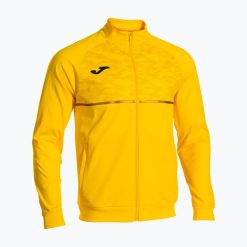 Bluza do biegania męska Joma Record III Full Zip. Żółte bluzy nierozpinane męskie Joma, m, bez wzorów, sportowe, bez ramiączek, bez kaptura. Za 139.99 zł.