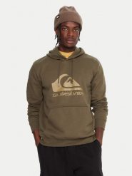 Quiksilver Bluza Comp Logo EQYFT05053 Zielony Regular Fit. Zielone bluzy nierozpinane męskie Quiksilver, m, bez wzorów, z bawełny, bez ramiączek, bez kaptura. Za 269.99 zł.