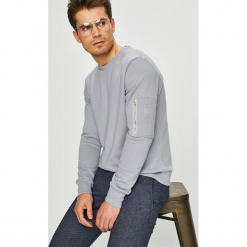 Brave Soul - Bluza. Szare bluzy nierozpinane męskie Brave Soul, z bawełny. W wyprzedaży za 59.90 zł.