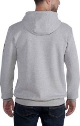 Carhartt Bluza Carhartt Midweight Signature Logo Grey. Szare bluzy nierozpinane męskie Carhartt, m, bez wzorów, bez ramiączek, bez kaptura. Za 265.11 zł.