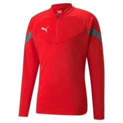 Bluza męskie Puma Teamfinal Training 14 Zip. Czerwone bluzy nierozpinane męskie Puma, m, bez wzorów, z poliesteru, sportowe, bez ramiączek, bez kaptura. Za 290.00 zł.
