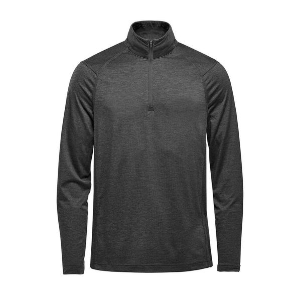 Bluza Męska Milano Quarter Zip. Brązowe bluzy nierozpinane męskie STORMTECH, m, bez wzorów, sportowe, bez ramiączek, bez kaptura. Za 227.99 zł.