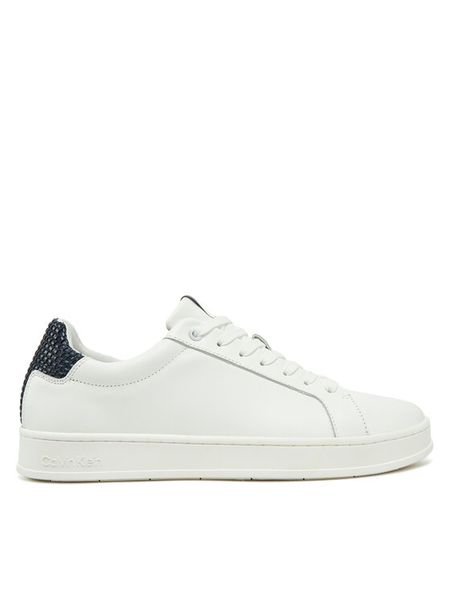 Calvin Klein Sneakersy Low Top Lace Up Woven HM0HM01767 Biały. Białe buty sportowe na co dzień męskie Calvin Klein, m, bez wzorów, ze skóry, bez ramiączek, bez kaptura. Za 319.99 zł.