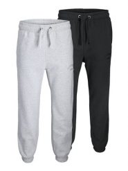 Jack&Jones Komplet 2 par spodni Kane Bleecker 12294405 Czarny Relaxed Fit. Czarne spodnie dresowe męskie Jack & Jones, bez wzorów, z dresówki. Za 299.99 zł.