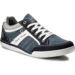 Sneakersy LANETTI - MP40-7698J Granatowy. Niebieskie buty sportowe na co dzień męskie Lanetti, z materiału. Za 119.99 zł.