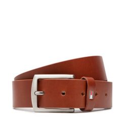 Pasek Męski Tommy Hilfiger. Brązowe paski męskie Tommy Hilfiger, bez wzorów. Za 129.99 zł.