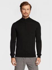 Hugo Sweter San Quirin-M 50474175 Czarny Regular Fit. Czarne kardigany męskie Hugo, m, bez wzorów, z wełny, bez ramiączek. Za 549.99 zł.