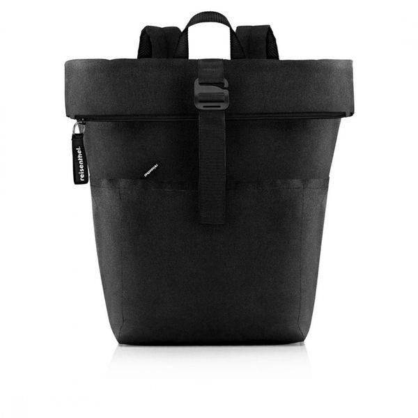 Plecak rolltop backpack, black. Czarne plecaki męskie Reisenthel, z aplikacjami, z materiału. Za 295.00 zł.