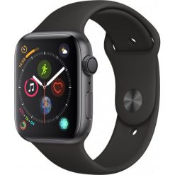 Apple Watch Series 4 GPS + Cellular, 44mm Space Grey Aluminium Case with Black Sport Band. Zegarki sportowe marki Apple. Za 2,499.00 zł.