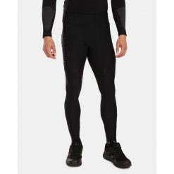 Męskie legginsy do biegania Kilpi GEARS-M. Czarne legginsy męskie Kilpi, m, bez wzorów, z nylonu, do biegania. Za 215.49 zł.