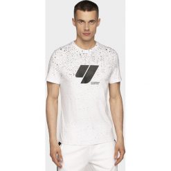 T-shirt męski TSM210 - czarny&biały allover. T-shirty męskie 4f. Za 69.99 zł.
