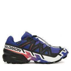 Buty do biegania Salomon. Niebieskie buty do biegania męskie Salomon, bez wzorów, z gore-texu, bez zapięcia, do biegania, salomon speedcross, gore-tex. Za 749.99 zł.
