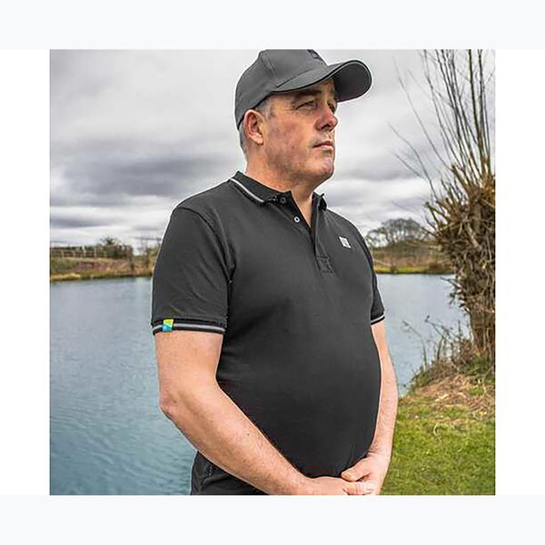 Koszulka polo Preston Innovations Polo. Czarne koszulki polo męskie PRESTON INNOVATIONS, m, bez wzorów, bez kołnierzyka, bez ramiączek. Za 69.99 zł.