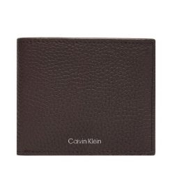 Portfel Calvin Klein. Brązowe portfele męskie Calvin Klein, bez wzorów. Za 329.99 zł.