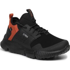 Trekkingi SKECHERS - Highmont 51904/BKOR Black/Orange. Czarne buty trekkingowe męskie Skechers, bez wzorów, z materiału, bez zapięcia. Za 299.00 zł.