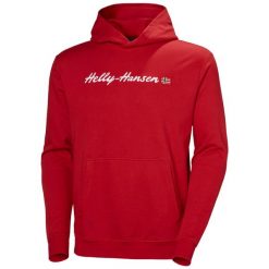 Bluza Helly Hansen Core Graphic. Czerwone bluzy nierozpinane męskie Helly Hansen, m, bez wzorów, bez ramiączek, bez kaptura. Za 368.00 zł.