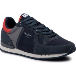 Sneakersy PEPE JEANS - Tinker Zero PMS30590 Ocean 588. Niebieskie buty sportowe na co dzień męskie Pepe Jeans, m, bez wzorów, z jeansu, bez ramiączek, bez kaptura. Za 349.00 zł.