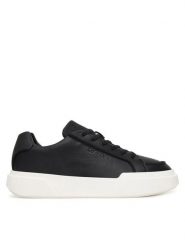 Calvin Klein Sneakersy Chunky Cupsole Lace Up Lth Pinch YM0YM01454 Czarny. Czarne buty sportowe na co dzień męskie Calvin Klein, m, bez wzorów, ze skóry, bez ramiączek, bez kaptura. Za 569.99 zł.