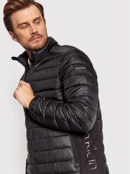 Calvin Klein Kurtka przejściowa Recycled Side K10K108291 Czarny Regular Fit. Czarne kurtki męskie Calvin Klein, m, bez wzorów, z syntetyku, bez ramiączek, bez kaptura. Za 599.99 zł.