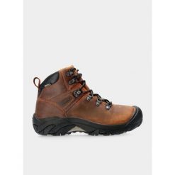 Buty trekkingowe męskie Keen Pyrenees. Brązowe buty trekkingowe męskie Keen, bez wzorów, sportowe, bez obcasa, bez zapięcia. Za 634.99 zł.