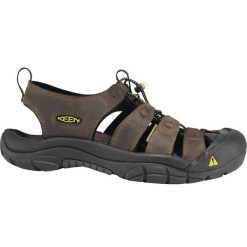 Buty trekkingowe męskie Keen Newport Bison. Brązowe buty trekkingowe męskie Keen, bez wzorów, z materiału, sportowe, bez obcasa, bez zapięcia. Za 533.00 zł.