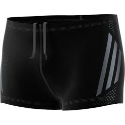 Kąpielówki w kolorze czarnym. Czarne kąpielówki męskie marki adidas Swim, bez wzorów. W wyprzedaży za 85.95 zł.