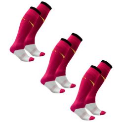 Getry piłkarskie C168 różowy fluo 3 pary. Czarne legginsy męskie Legea, bez wzorów, długie, do piłki nożnej. W wyprzedaży za 76.50 zł.