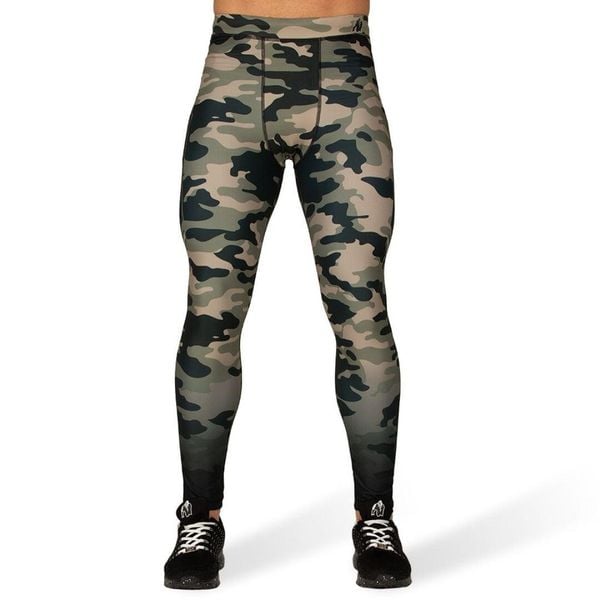 Legginsy Gorilla Wear Franklin. Zielone legginsy męskie GORILLA WEAR, l, bez wzorów, na fitness i siłownię. Za 309.50 zł.