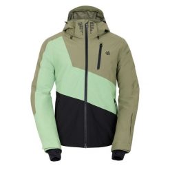 Męska Kurtka Narciarska Baseplate II. Zielone kurtki narciarskie i snowboardowe męskie Dare 2B, na zimę, m, bez wzorów, bez kaptura, narciarskie. Za 326.99 zł.