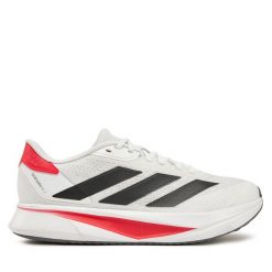 Buty do biegania adidas. Białe buty do biegania męskie ADIDAS, bez wzorów, bez zapięcia, do biegania. Za 239.99 zł.