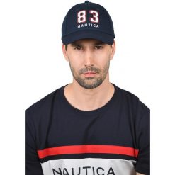Czapka z daszkiem Nautica Mediterranean Strapback Cap. Niebieskie czapki męskie Nautica, bez wzorów. Za 119.00 zł.