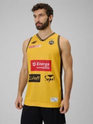 4F Koszulka meczowa replika domowa z sezonu 2025/26 męska 4F x Trefl Sopot - żółta XXL. Żółte t-shirty sportowe męskie 4f, m, bez wzorów, z materiału, sportowe, bez ramiączek. Za 219.99 zł.