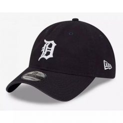 Czapka z daszkiem New Era Tigers MLB Core Classic 2.0. Niebieskie czapki męskie New Era, bez wzorów, sportowe. Za 163.00 zł.
