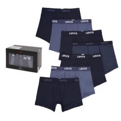 Bokserki majtki męskie Levi's Men Boxershort 7-Pack. Niebieskie bokserki męskie Levi's, m, bez wzorów, z bawełny. Za 303.99 zł.