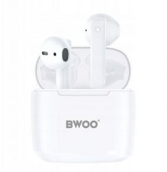 BWOO wireless TWS earphones BW94-WH white. Białe słuchawki bluetooth NoName. Za 61.07 zł.