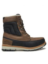 Kimberfeel Śniegowce Lordan Brązowy. Brązowe buty zimowe męskie Kimberfeel, bez wzorów, ze skóry, bez obcasa, bez zapięcia. Za 529.99 zł.