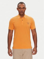 Napapijri Polo Elbas NP0A4GDL Pomarańczowy Regular Fit. Brązowe koszulki polo męskie Napapijri, m, bez wzorów, z bawełny, bez kołnierzyka, bez ramiączek. Za 209.99 zł.