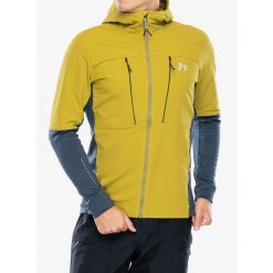 Kurtka skiturowa Hannah Trane Hoody. Żółte kurtki softshell męskie Hannah, m, bez wzorów, z softshellu, bez kaptura. Za 375.99 zł.