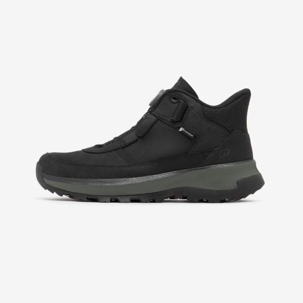 Buty turystyczne męskie Quechua MH900 2 Seconds wodoodporne. Czarne buty trekkingowe męskie QUECHUA, bez wzorów, sportowe, bez obcasa, bez zapięcia. Za 399.99 zł.