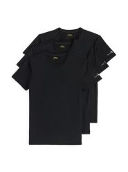 Polo Ralph Lauren Komplet 3 t-shirtów 714965508001 Czarny Slim Fit. Czarne koszulki polo męskie Polo Ralph Lauren, m, bez wzorów, z bawełny, bez kołnierzyka, bez ramiączek. Za 299.99 zł.