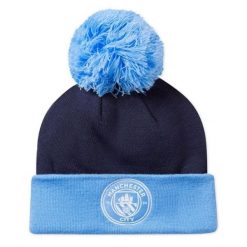 Puma Czapka Mcfc Ess Pom Pom 02561303. Niebieskie czapki męskie Puma, bez wzorów, sportowe. Za 83.99 zł.